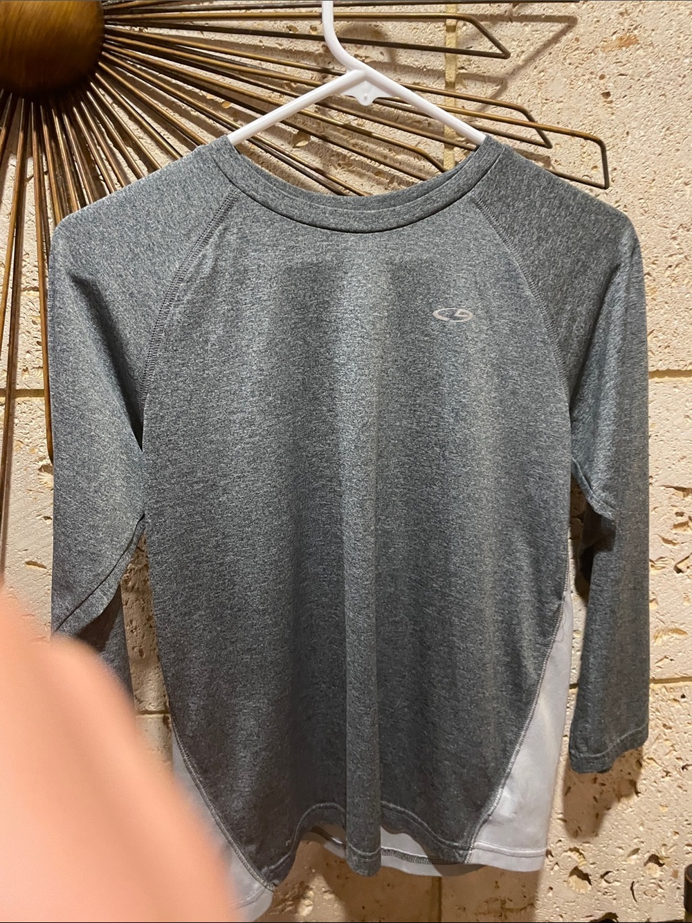 Champion Gray Long Sleeve Performance Tee